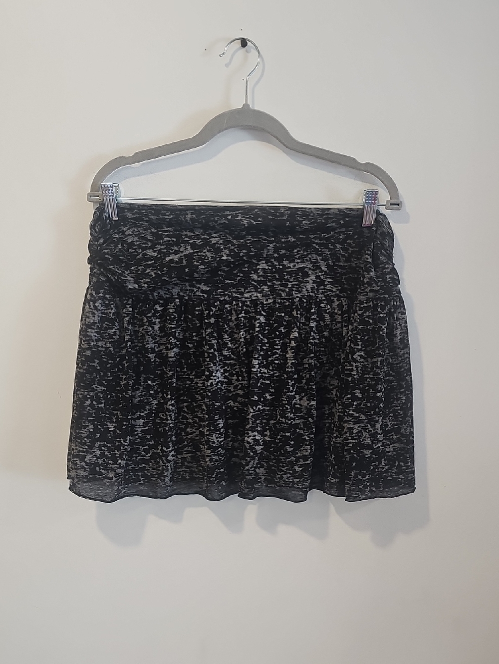 Maurices Black Marled Skater Skirt